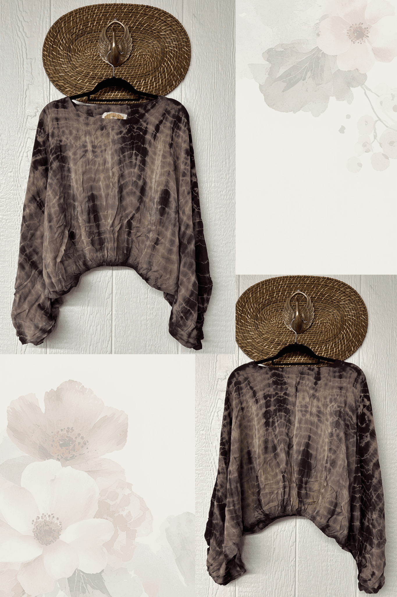 Crepe Sari Luna Crop Top
