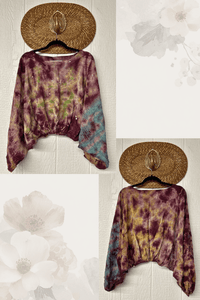 Crepe Sari Luna Crop Top