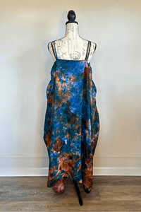 Crepe Sari Gonna Shine Maxi Dress