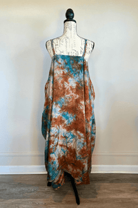 Crepe Sari Gonna Shine Maxi Dress