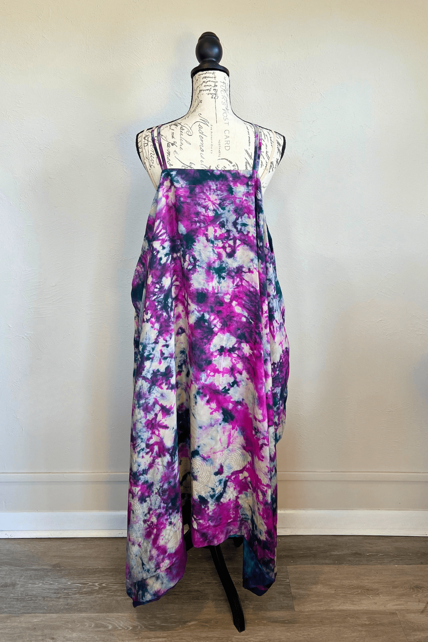 Crepe Sari Gonna Shine Maxi Dress