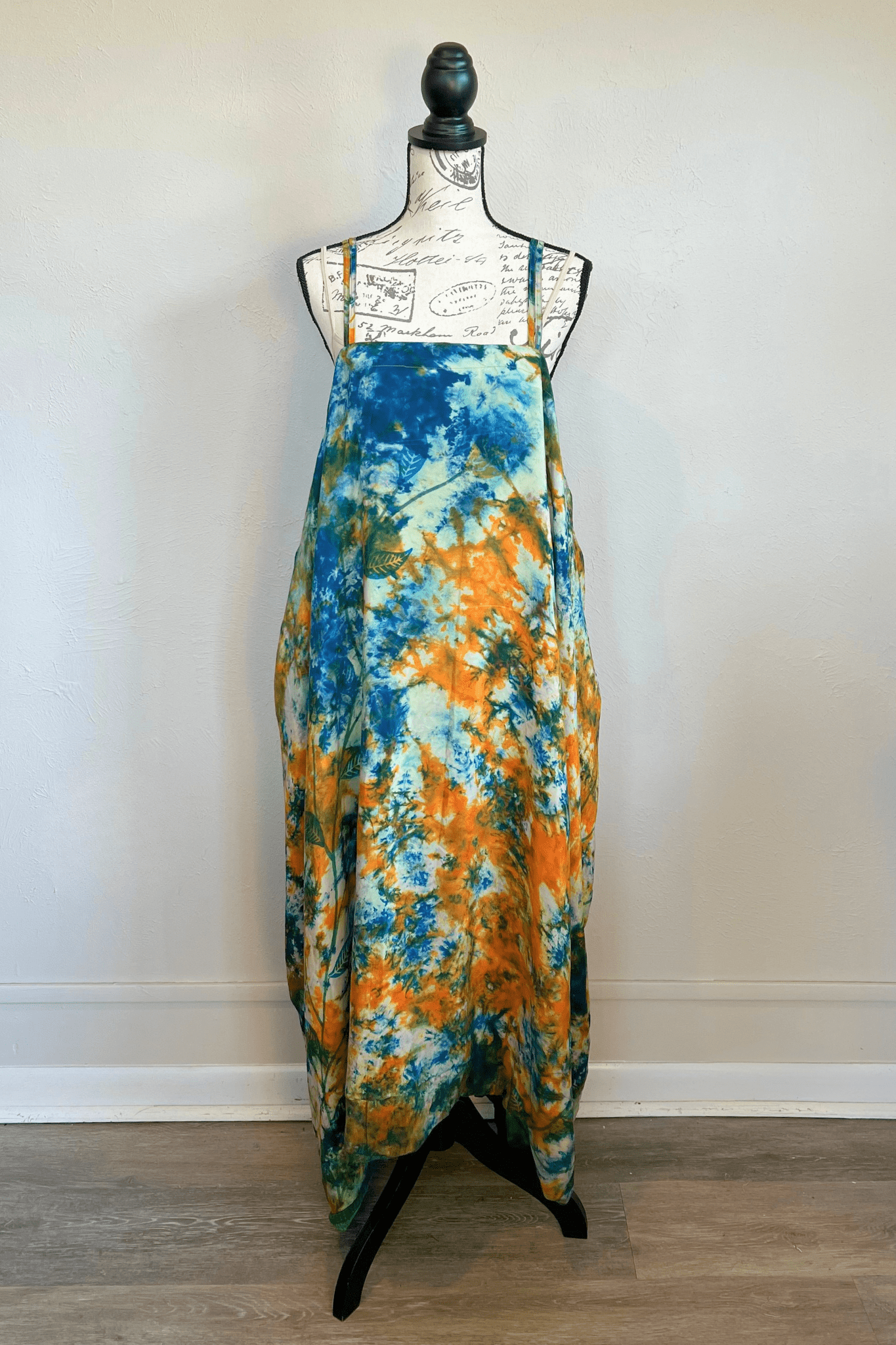 Crepe Sari Gonna Shine Maxi Dress