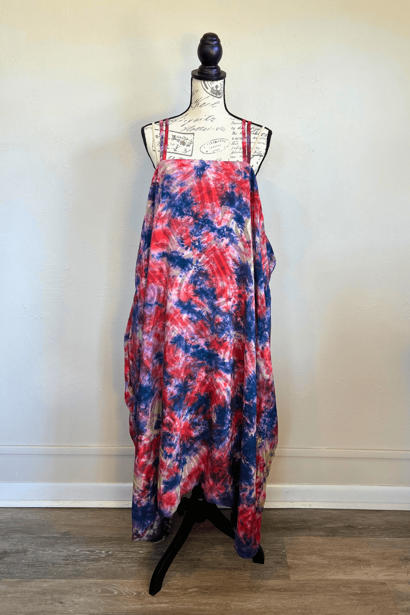 Crepe Sari Gonna Shine Maxi Dress