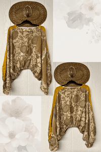 Crepe Sari Luna Crop Top
