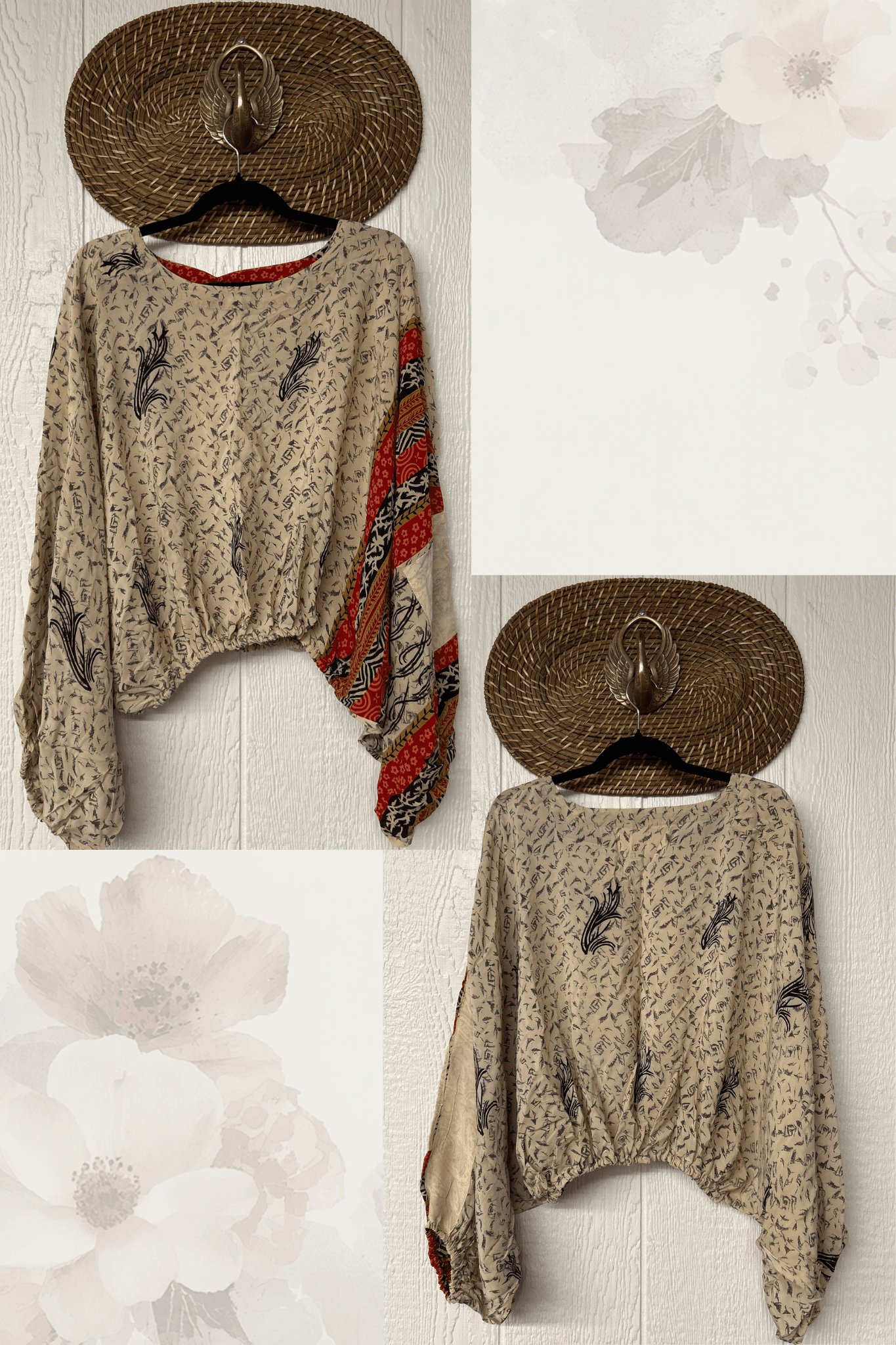 Crepe Sari Luna Crop Top