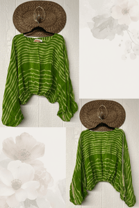 Crepe Sari Luna Crop Top