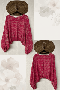 Crepe Sari Luna Crop Top