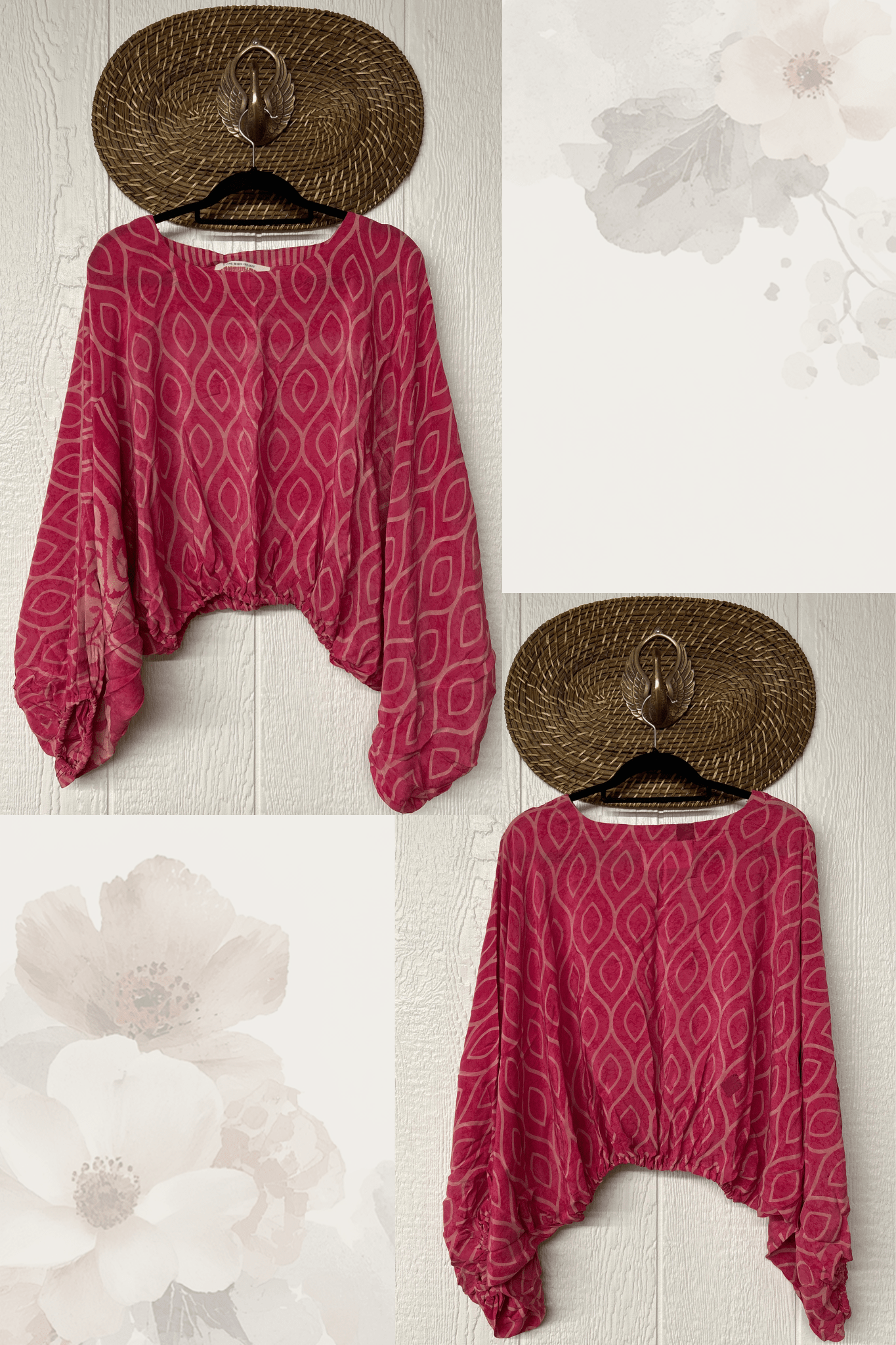 Crepe Sari Luna Crop Top