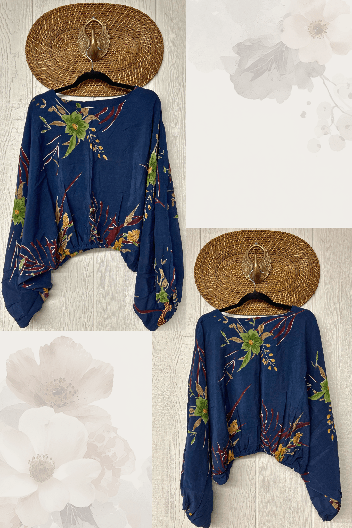 Crepe Sari Luna Crop Top