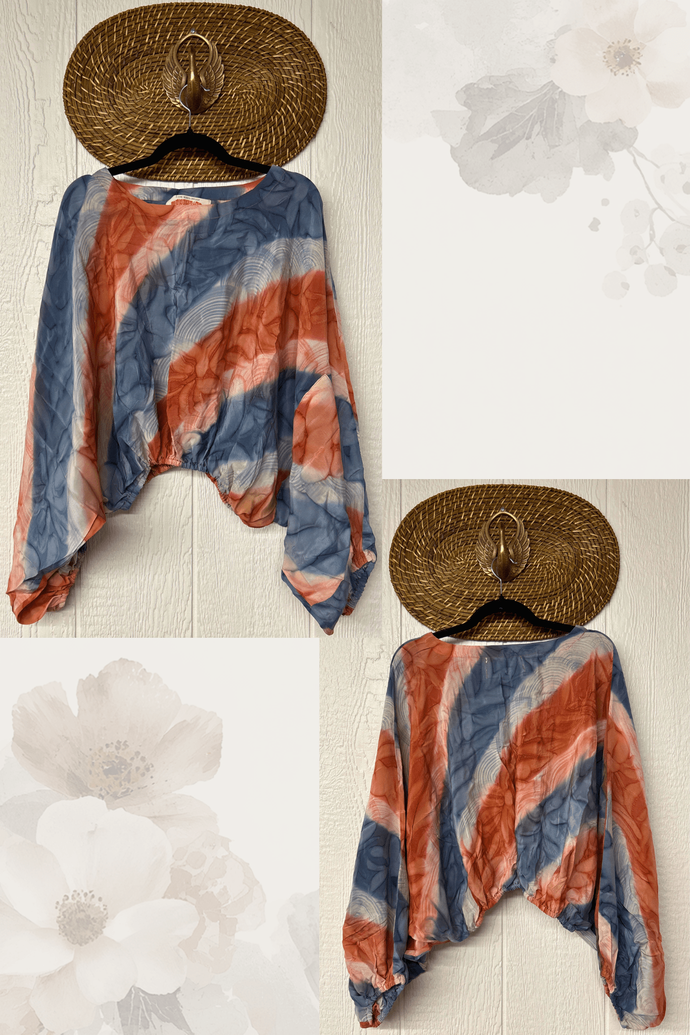 Crepe Sari Luna Crop Top