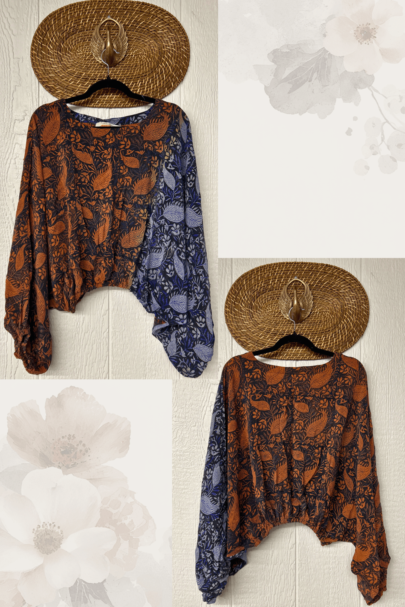 Crepe Sari Luna Crop Top