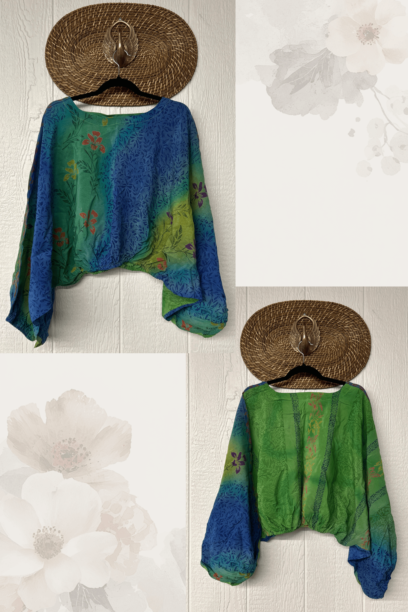 Crepe Sari Luna Crop Top