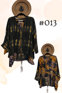 Crepe Sari Hi-Lo Butterfly Top
