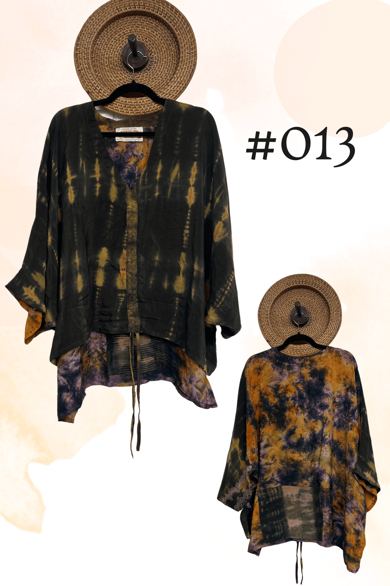Crepe Sari Hi-Lo Butterfly Top