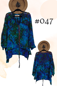 Crepe Sari Hi-Lo Butterfly Top