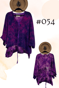 Crepe Sari Hi-Lo Butterfly Top