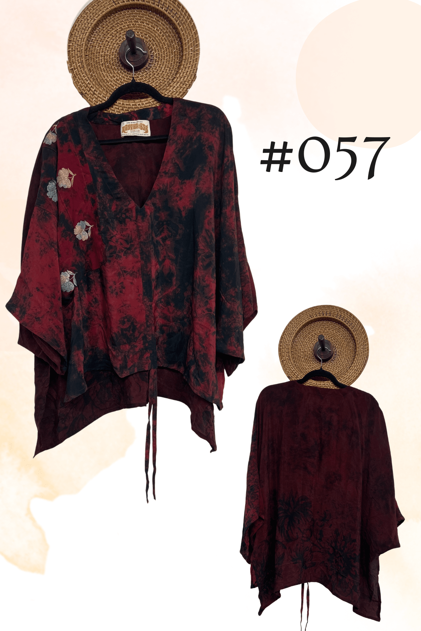 Crepe Sari Hi-Lo Butterfly Top