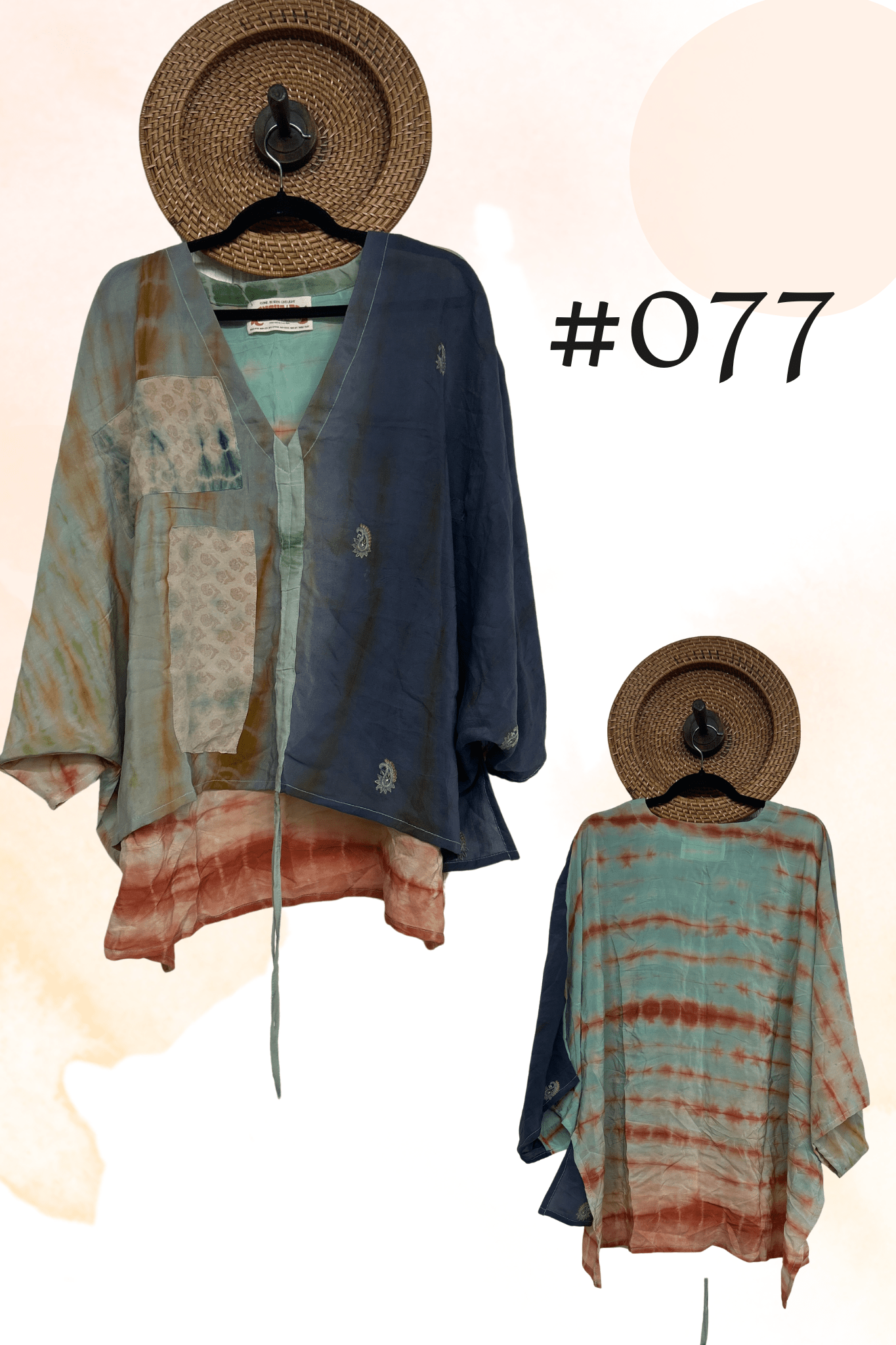 Crepe Sari Hi-Lo Butterfly Top