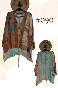 Crepe Sari Hi-Lo Butterfly Top