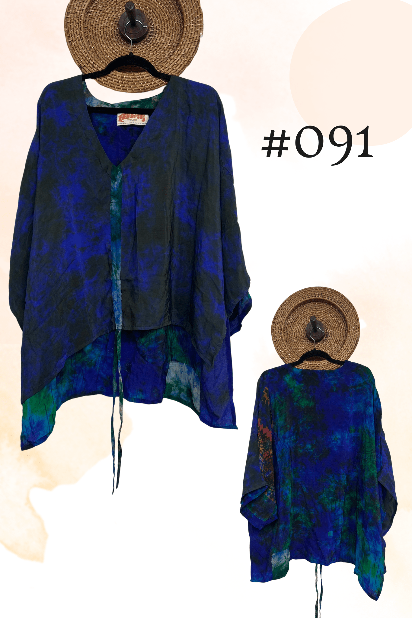 Crepe Sari Hi-Lo Butterfly Top
