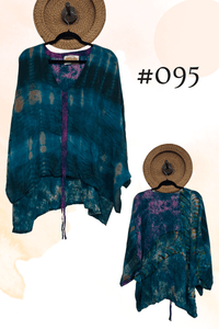 Crepe Sari Hi-Lo Butterfly Top