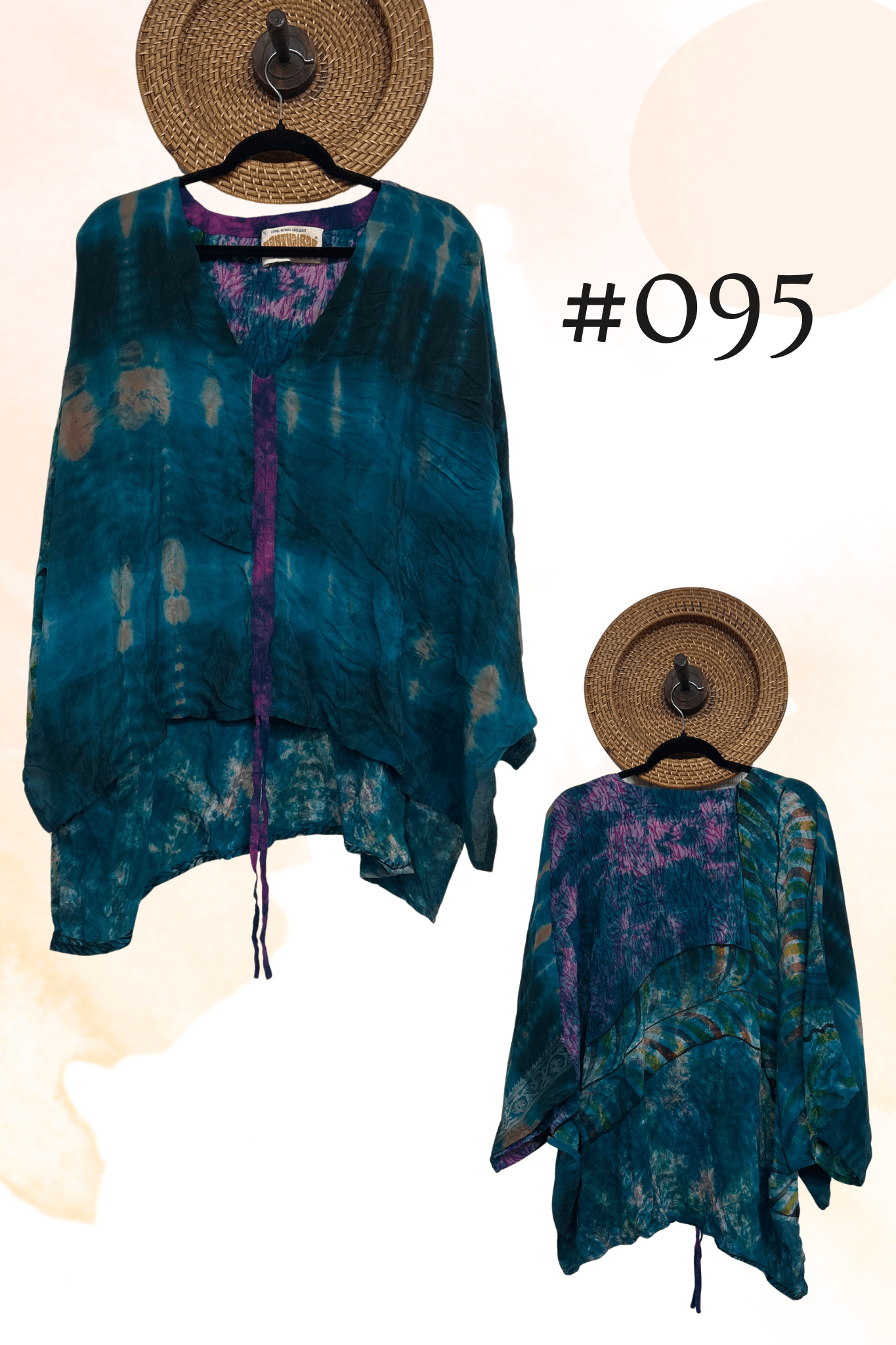 Crepe Sari Hi-Lo Butterfly Top