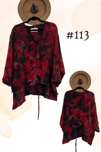 Crepe Sari Hi-Lo Butterfly Top