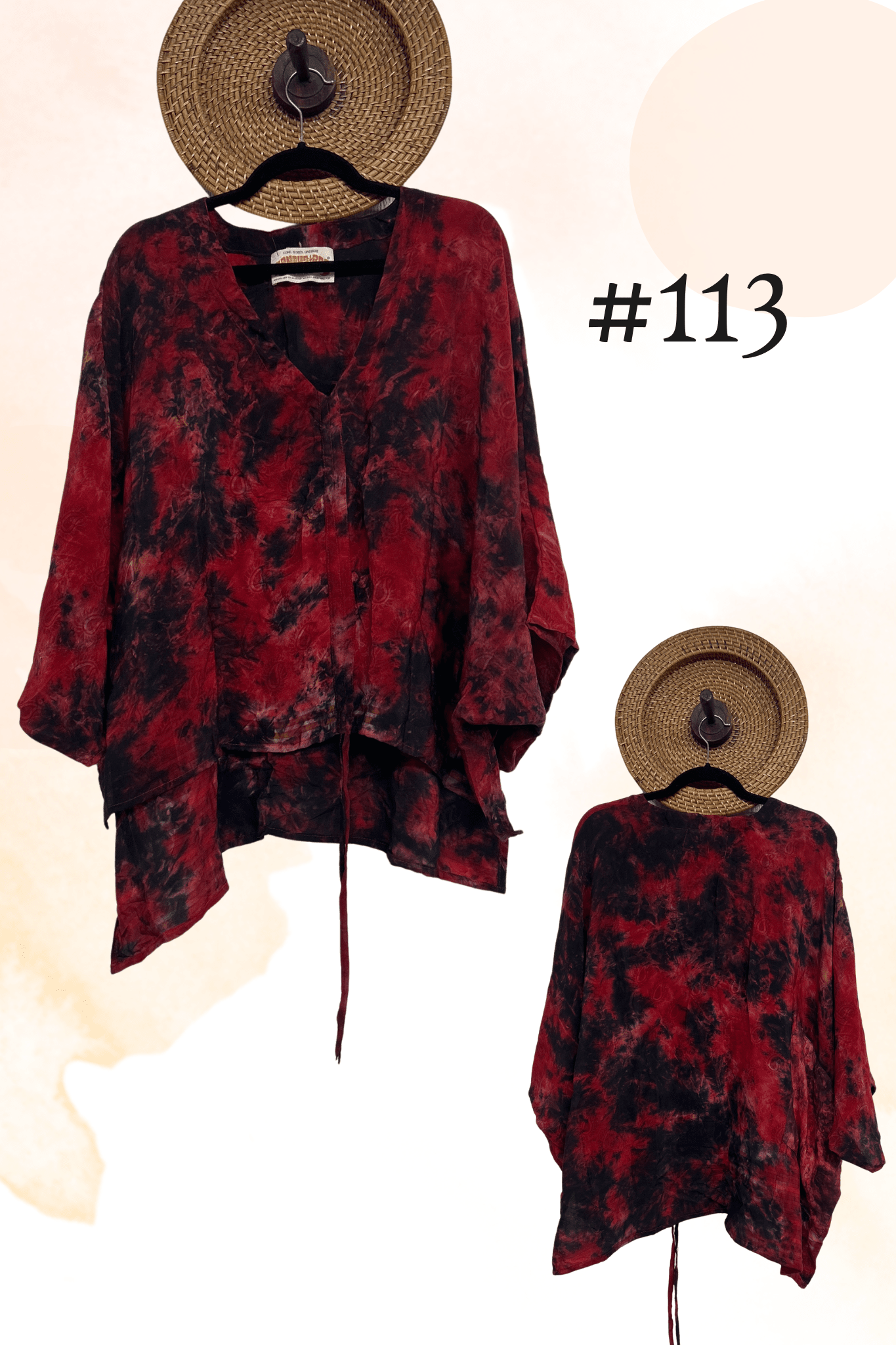 Crepe Sari Hi-Lo Butterfly Top