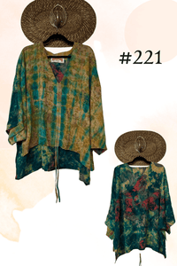 Crepe Sari Hi-Lo Butterfly Top