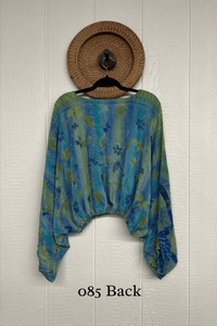 Crepe Sari Luna Crop Top