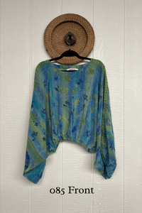 Crepe Sari Luna Crop Top