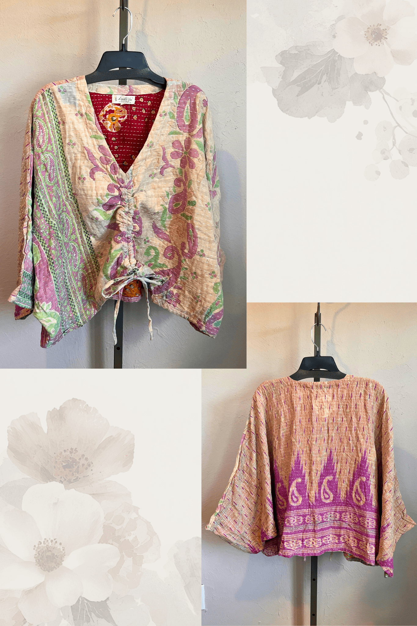 Pareo Kantha Butterfly Top