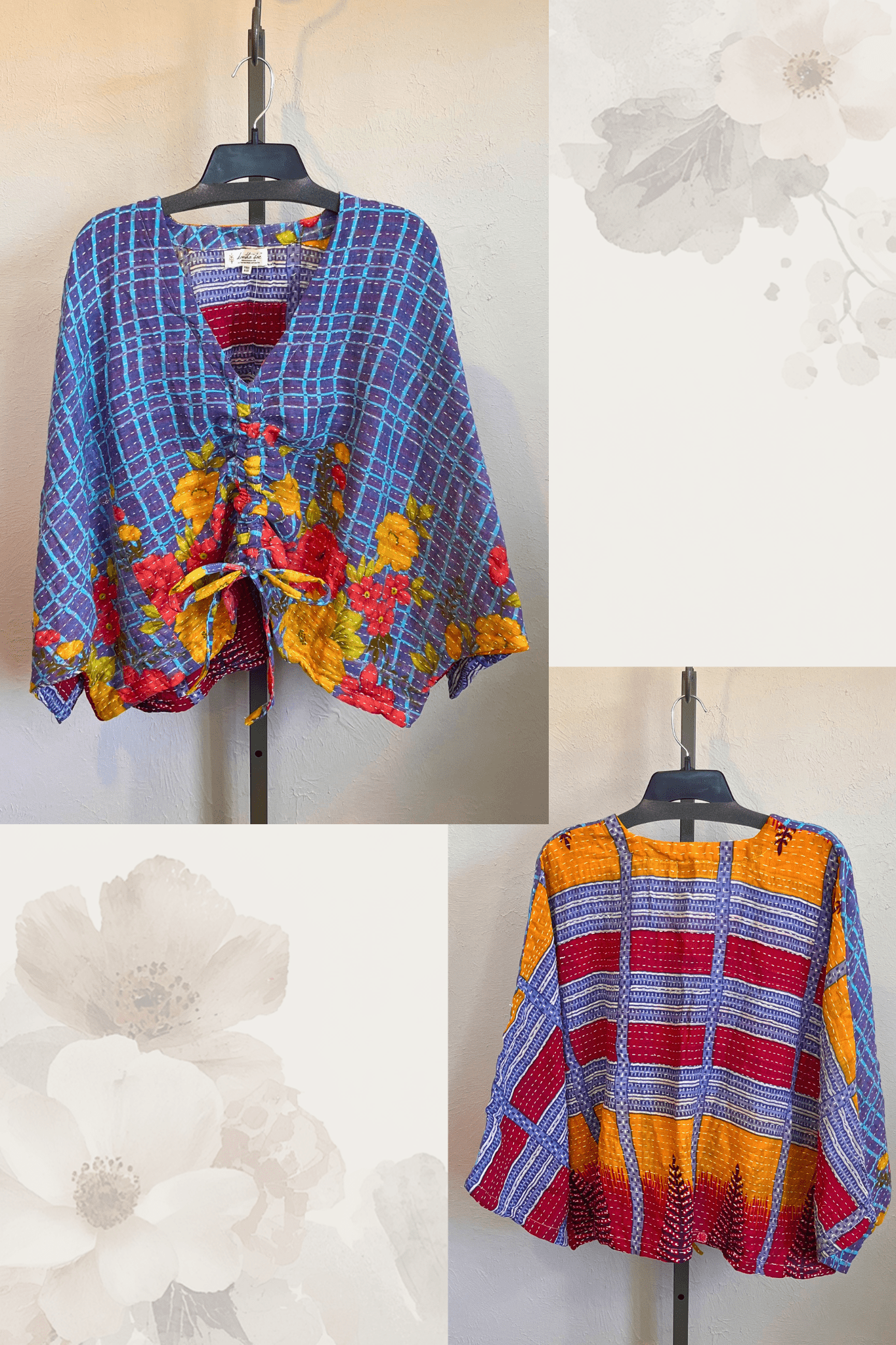 Pareo Kantha Butterfly Top