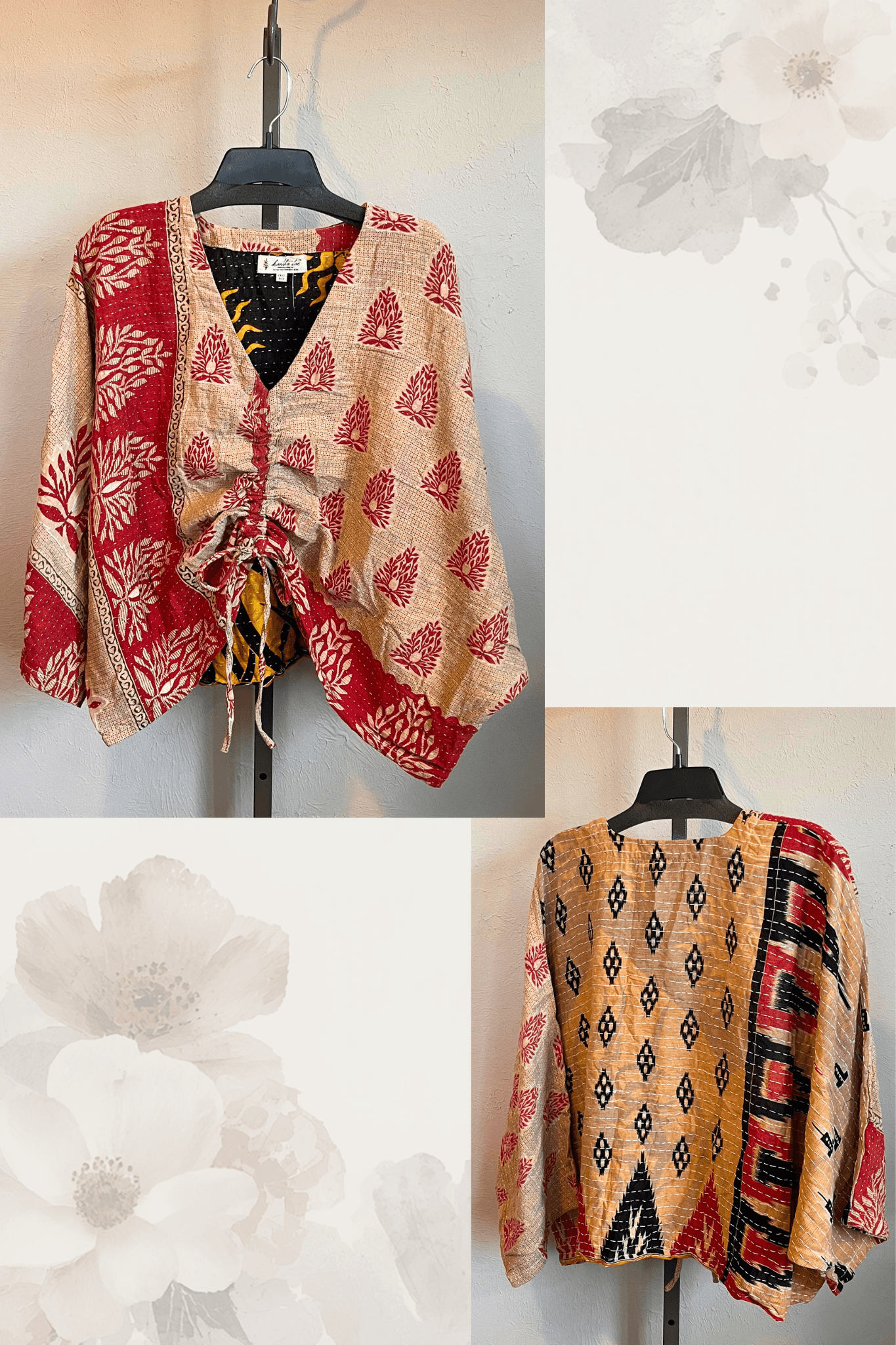 Pareo Kantha Butterfly Top