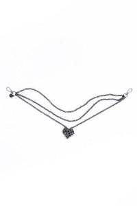 A Chocolate Heart Chain Necklace