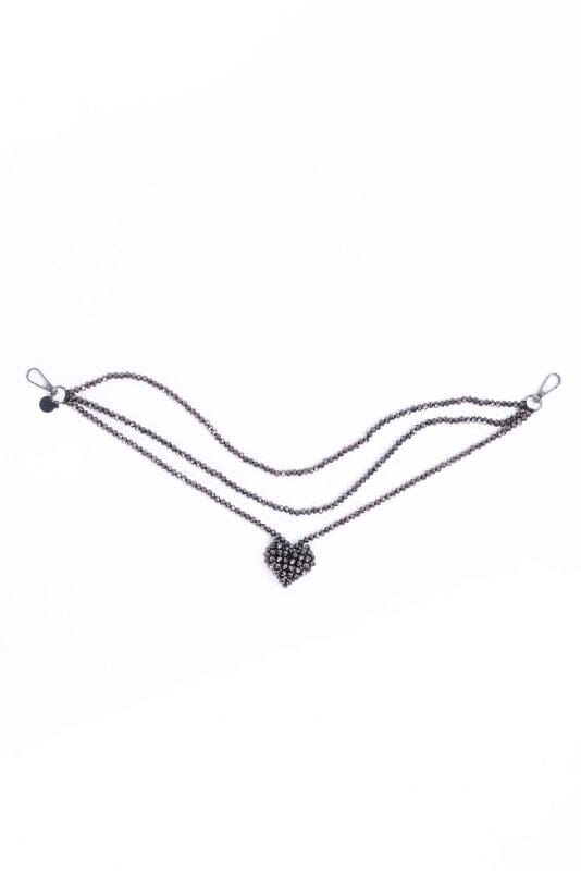 A Chocolate Heart Chain Necklace