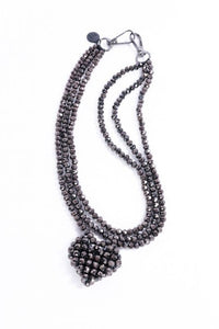 A Chocolate Heart Chain Necklace