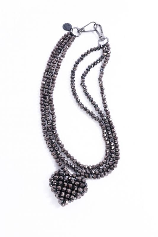 A Chocolate Heart Chain Necklace