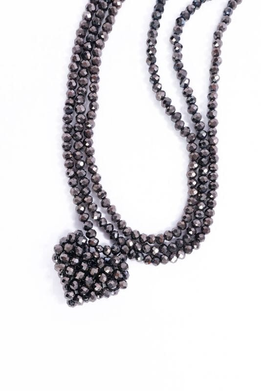 A Chocolate Heart Chain Necklace