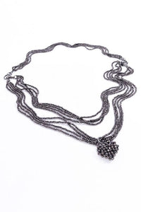 Chocolate Mini Loop Heart Necklace