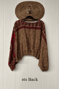 Crepe Sari Luna Crop Top
