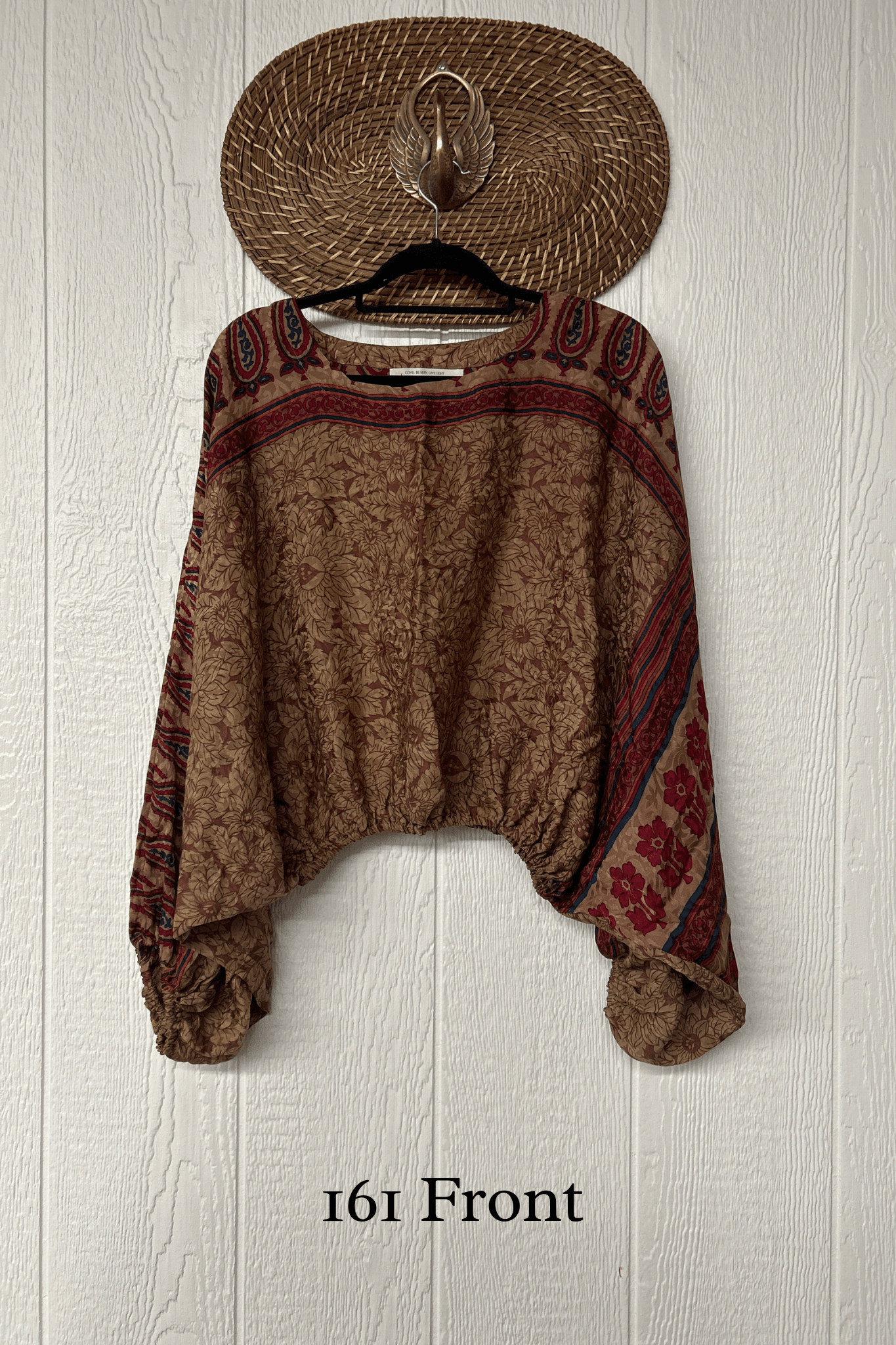 Crepe Sari Luna Crop Top