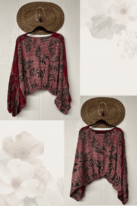 Crepe Sari Luna Crop Top