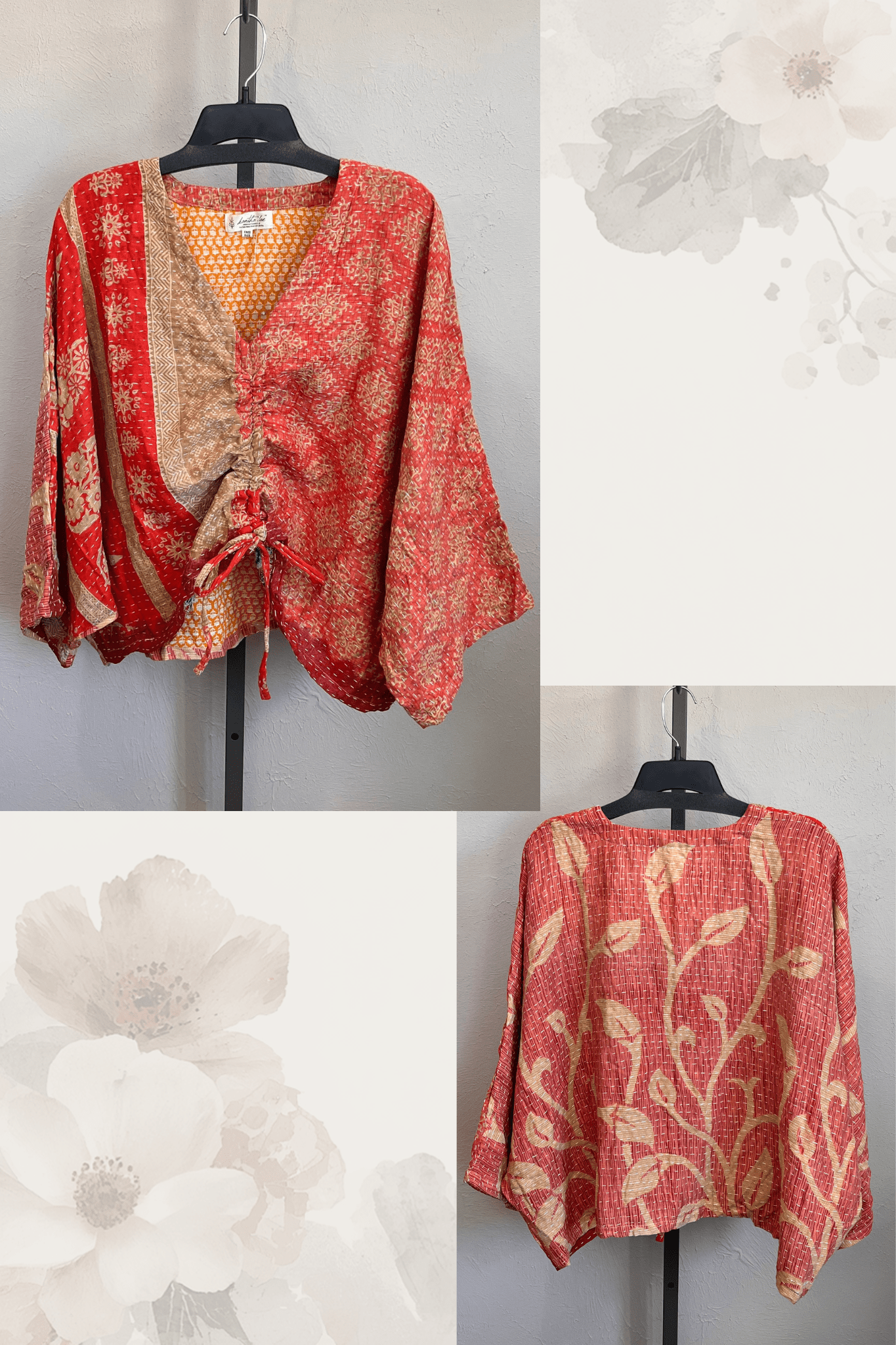 Pareo Kantha Butterfly Top