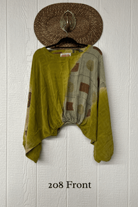 Crepe Sari Luna Crop Top