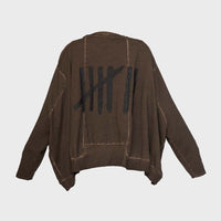 A Wide Short Sweatshirt II (Chocolate)