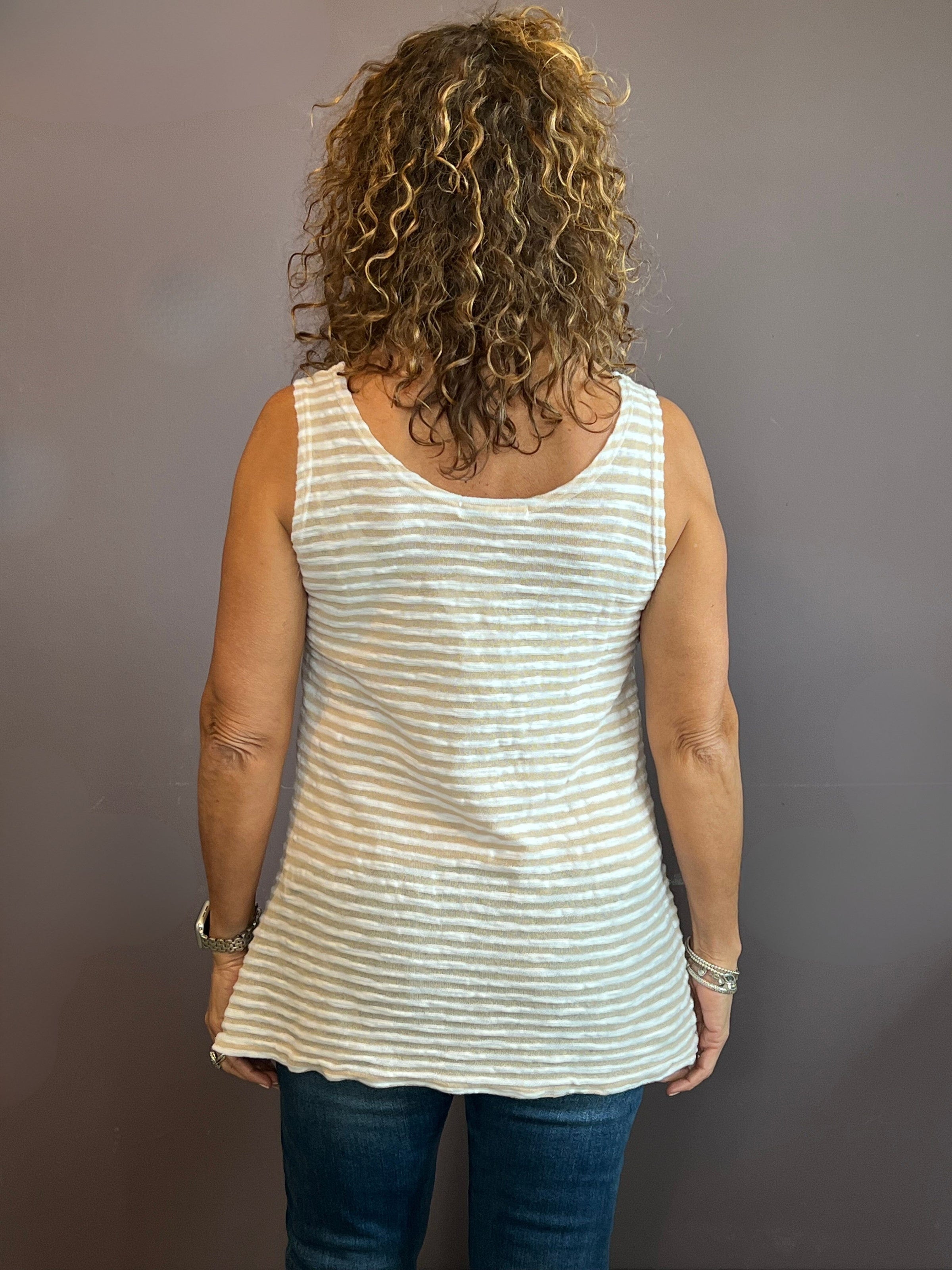 Vintage Stripe A-Line Tank