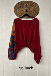 Crepe Sari Luna Crop Top