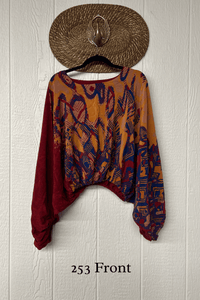 Crepe Sari Luna Crop Top
