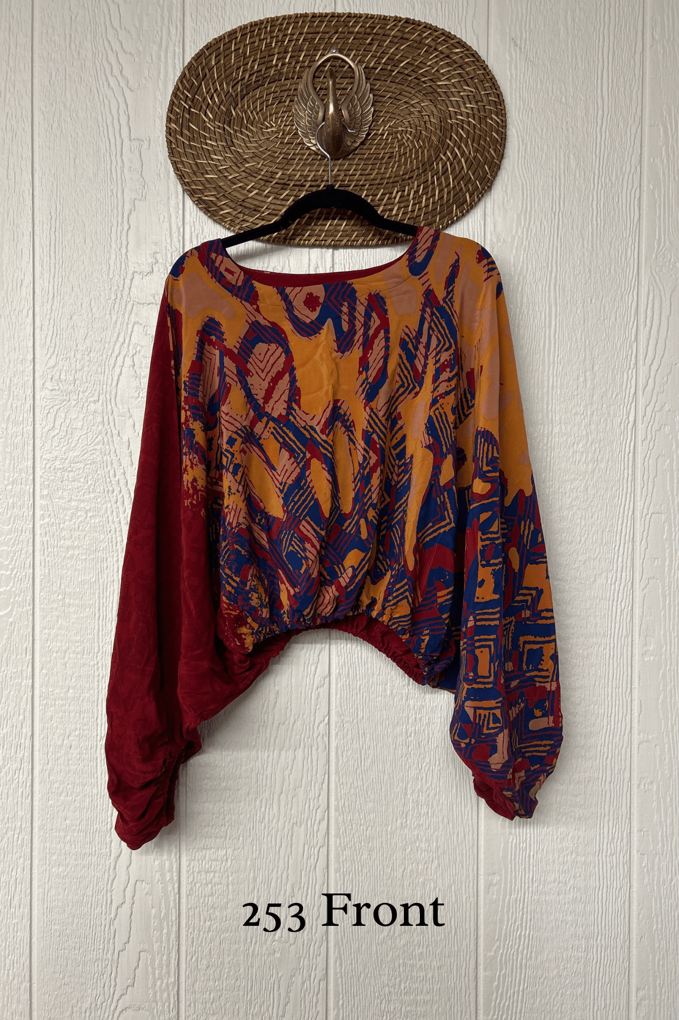 Crepe Sari Luna Crop Top